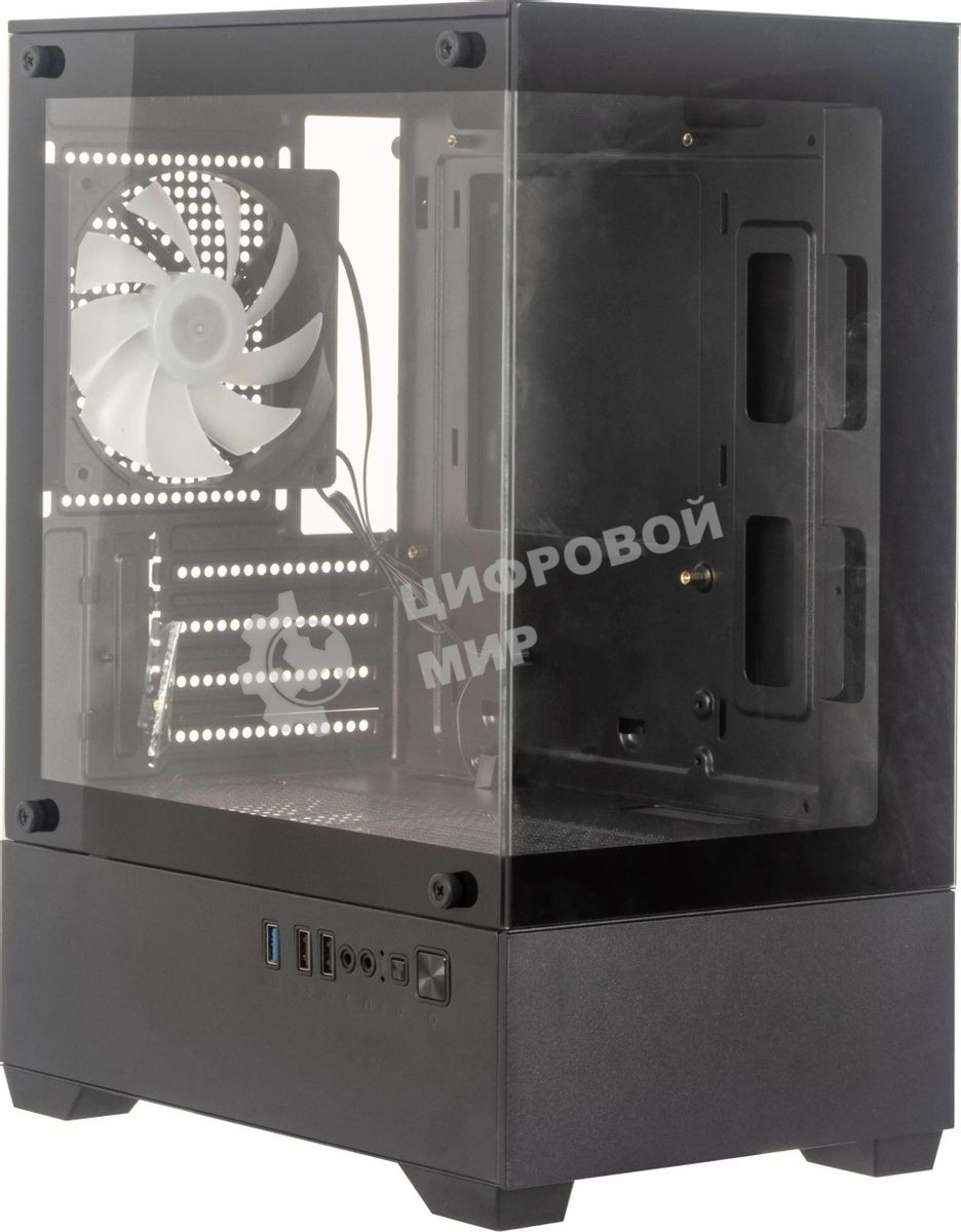 Компьютерный корпус Accord ACC-ZCU2B черный без БП mATX 1x120мм 1xUSB3.0 1xUSB3.1 audio