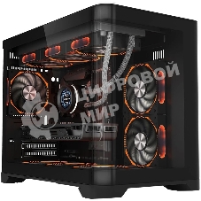 Компьютерный корпус 1STPLAYER UVIEW UV6 черный mATX UV6-BK