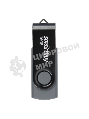 Флешка USB Smartbuy Twist Black (SB016Gb2TWK), 16Gb, USB 2.0, R/W 15/5, черный