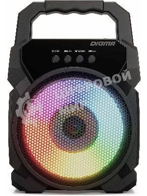 Портативная колонка Digma D-PS1500 черный 10 Вт 1.0 BT 10м 500mAh