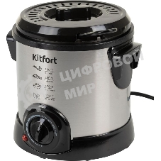 Фритюрница Kitfort КТ-2009 1000Вт серебристый/черный