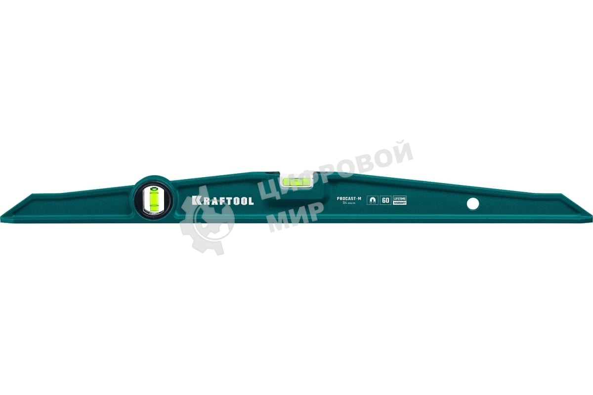 Магнитный литой уровень KRAFTOOL 600 мм PROCAST-M