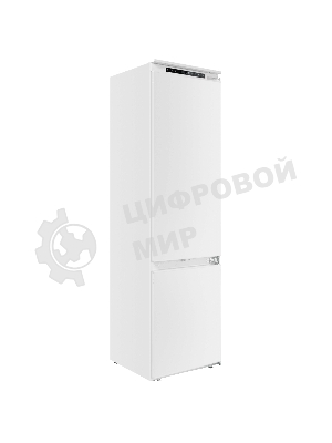 Встраиваемый холодильник Maunfeld MBF193SLFWGR Inverter белый двухкамерный 229/76 л морозилка снизу