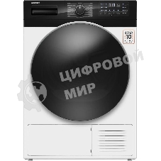 Сушильная машина Weissgauff WD 6110 B Heat Pump белый, 10 кг, сушка - тепловой насос, программ - 16, 60 x 85 x 62 см