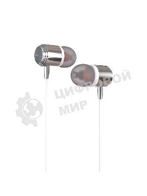 Наушники вакуумные PURE AUX разъем с МК без рег. громкости длина 1.2м More choice G51 (White)