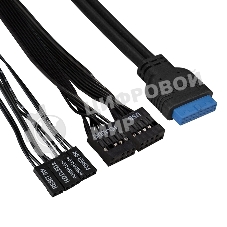 Компьютерный корпус Miditower ExeGate CP-603UB-UNS450 (ATX, БП UNS450 с вент. 12см, 2хUSB, аудио, черный)