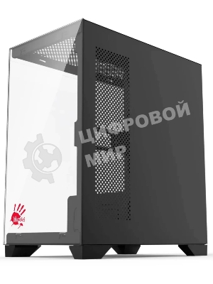Компьютерный корпус Bloody BD-CC103 черный без БП mATX 7x120мм 1xUSB 2.0 1xUSB 3.0 audio bott PSU