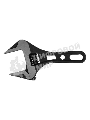 Ключ разводной Denzel 185 мм, CrV, кованый, укороченная рукоятка