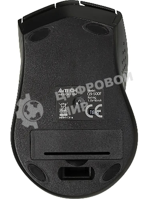 Мышь беспроводная A4Tech G9-500F черный, 1200 dpi, радиоканал, USB, кнопки - 4