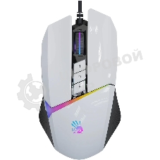 Мышь проводная A4Tech Bloody W60 Max белый, 10000 dpi, USB, кнопки - 10