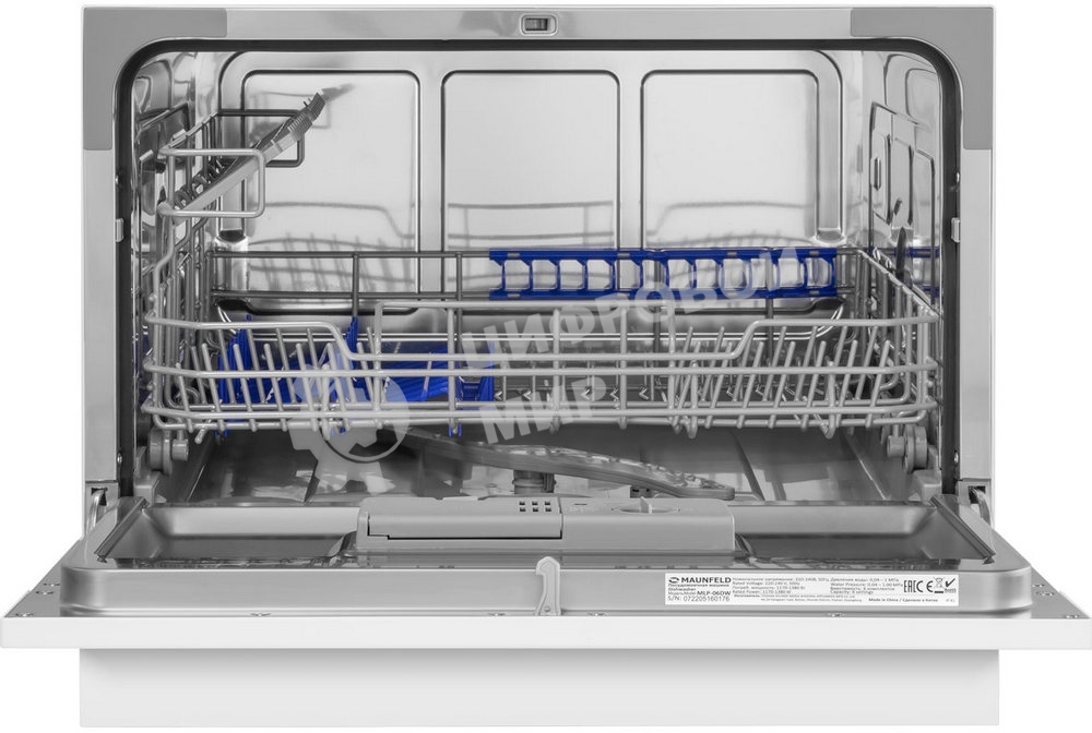 Встраиваемая посудомоечная машина Maunfeld MLP-06DW, белый, 44.8 см, 6 компл., 49 дБ, класс A+