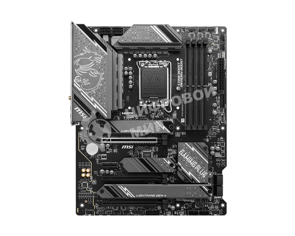 Материнская плата MSI Z790 GAMING PLUS WIFI, LGA 1700, 4xDDR5, 1xPCIe 5.0 x16, 1xPCIe 4.0 x16, 4xM.2, 6xSATA, 1xHDMI, 1xDP, 2.5 Gigabit Ethernet, 7.1 аудио, ATX