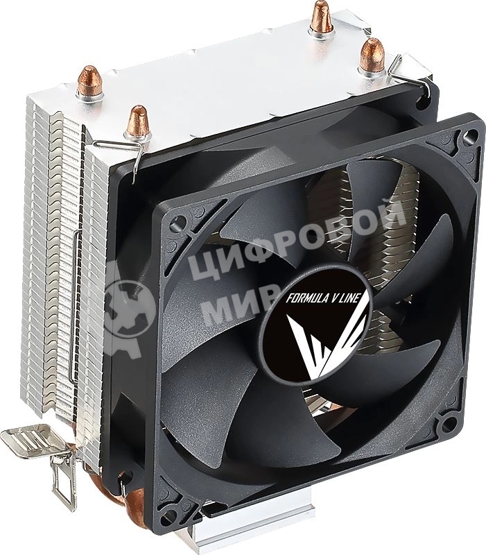 Устройство охлаждения (кулер) Aerocool Formula Ice Boid 2PSDB черный 90мм алюминий+медь 2100rpm 34db 4-pin 90W 135мм