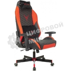 Кресло игровое Knight Neon черный/красный соты эко.кожа с подголов. крестовина металл