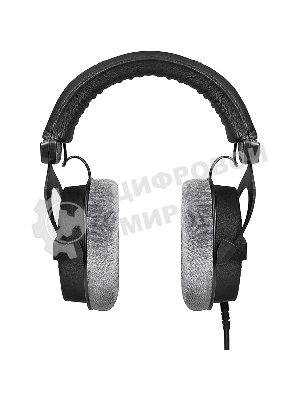 Проводные наушники Beyerdynamic DT 990 PRO 80 OHMS черный/серый, полноразмерные, открытая конструкция, велюровые амбушюры