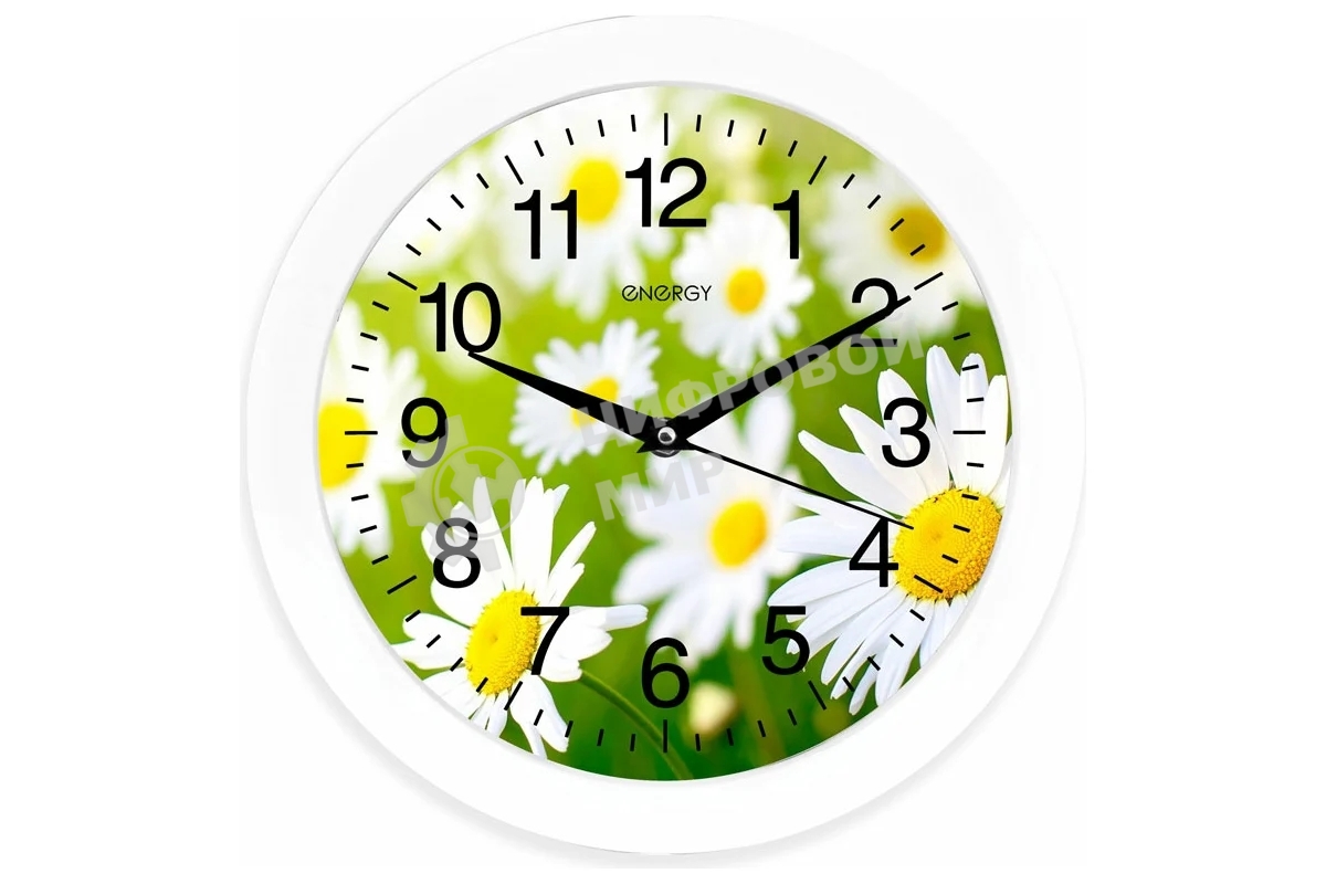 Часы настенные ENERGY EC-98 ромашки