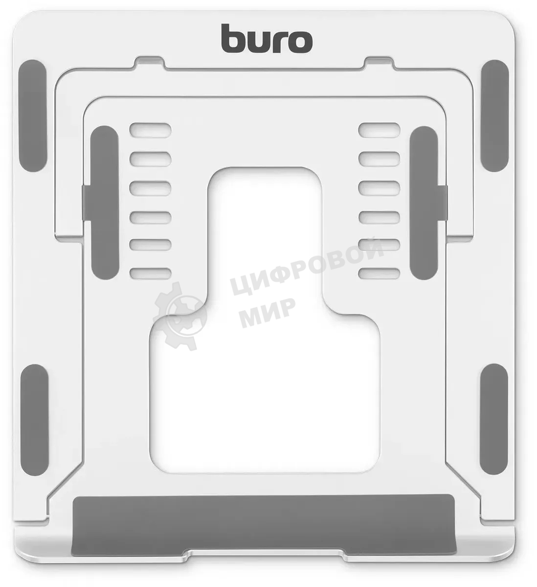 Подставка для ноутбука Buro BU-LS120 238x17x215мм 450г алюминий серебристый
