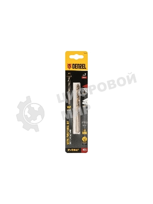 Сверло по металлу Denzel 7 мм, HSS Co-8%