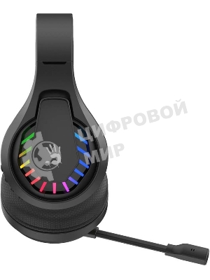 Гарнитура Bloody GR230 чёрный, беспроводная + проводная, радиоканал, до 40 ч, подсветка