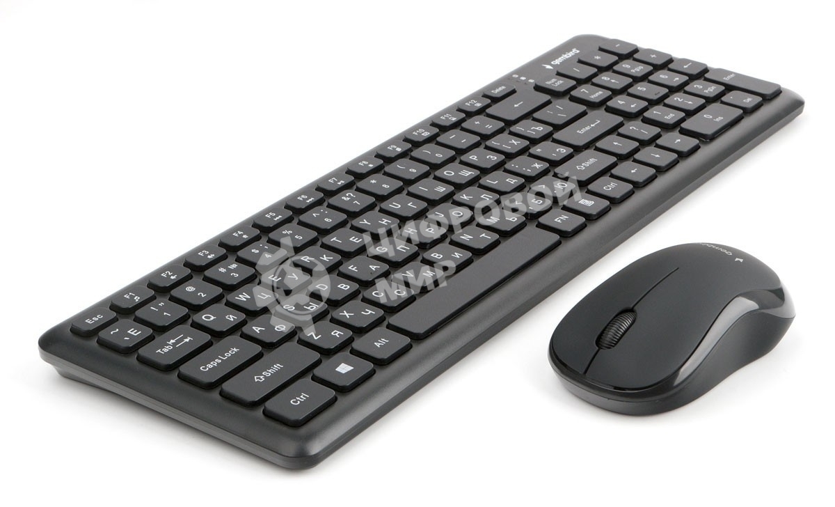 Комплект клавиатура+мышь беспроводные Gembird KBS-9200, 2.4ГГц