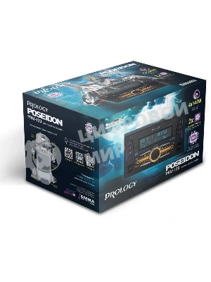 Автомагнитола Prology PRM-120, 2 DIN, Bluetooth, USB Type-A, AUX, пульт ДУ