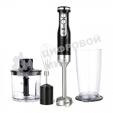 Блендер BQ HB522PS Black-Steel. 1000 Вт, 3 в1 Блендер + миксер + измельчитель