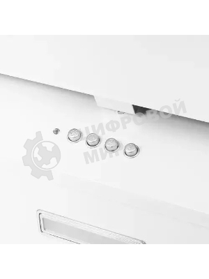 Вытяжка наклонная Elikor Коралл 50П-430-К3Д белый, 49 см, 430 куб. м/ч, 54 дБ