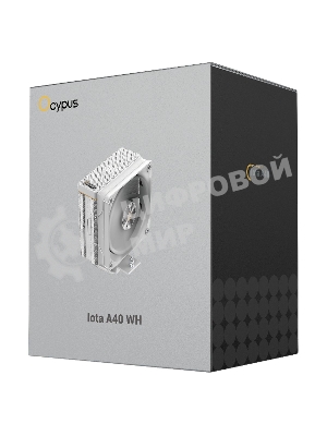 Кулер для процессора Cooler Ocypus Iota A40 белый 120мм алюминий+медь 2000rpm 29db 4-pin 220W 156мм