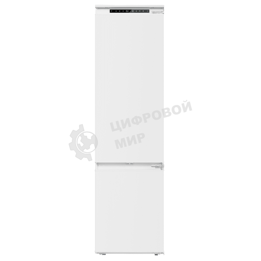 Встраиваемый холодильник Maunfeld MBF193SLFWGR Inverter белый двухкамерный 229/76 л морозилка снизу
