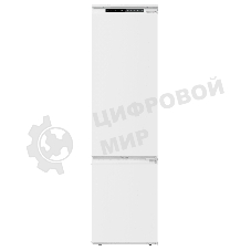 Встраиваемый холодильник Maunfeld MBF193SLFWGR Inverter белый двухкамерный 229/76 л морозилка снизу