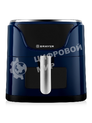 Аэрогриль BRAYER BR2036 синий, 1500 Вт, 5 л, упр. - сенсор, программ - 7