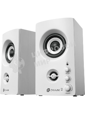 Акустическая система Oklick OK-164 2.0 белый 30Вт