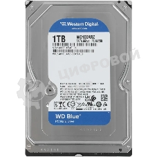 Жесткий диск HDD WD Blue 1Tb 5400rpm SATA 64Mb 3.5