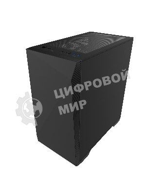 Компьютерный корпус ZALMAN Z1 ICEBERG, MicroATX, черный, WINDOW, 2xCOMBO (3.5