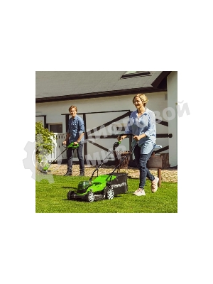 Газонокосилка аккумуляторная (2512607) GreenWorks G24X2LM41, 2*24V, 41 см, без АКБ и ЗУ