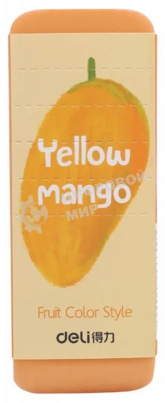 Ластик Deli 71050 108х40х12мм, ассорти, индивидуальная картонная упаковка