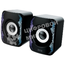 Акустическая система 2.0 GRID AS009, 10 ВТ, объемное звучание, RGb подсветка, USB/Jack 3,5мм