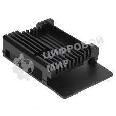 Корпус Qumo Aluminum case with double black fans, Raspberry Pi 4, black(RS010)