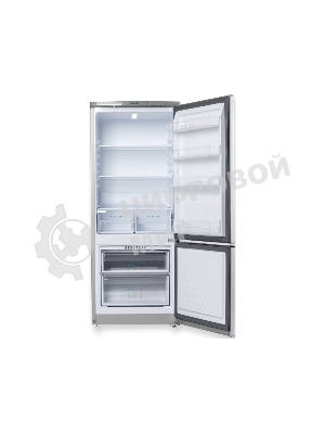 Холодильник Бирюса M551 металлик двухкамерный 180/60л морозилка снизу, автоматическое оттаивание