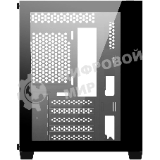 Компьютерный корпус Bloody BD-CC108 черный без БП mATX 9x120мм 2xUSB 3.0 audio bott PSU