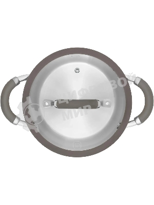Кастрюля Rondell RDS-755 Balance 5 л 24 см, нержавеющая сталь 18/10, с крышкой
