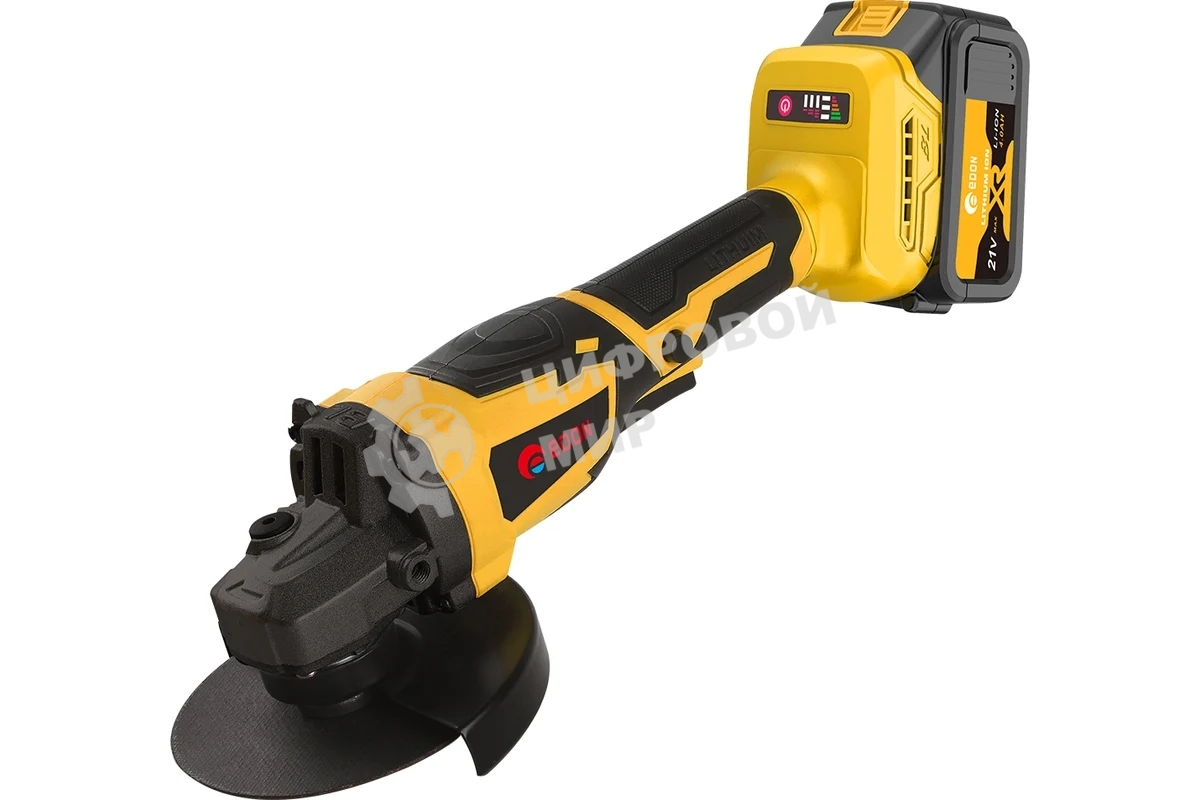 Угловая шлифовальная машина EDON AAG-21/125BL черный/желтый 25093