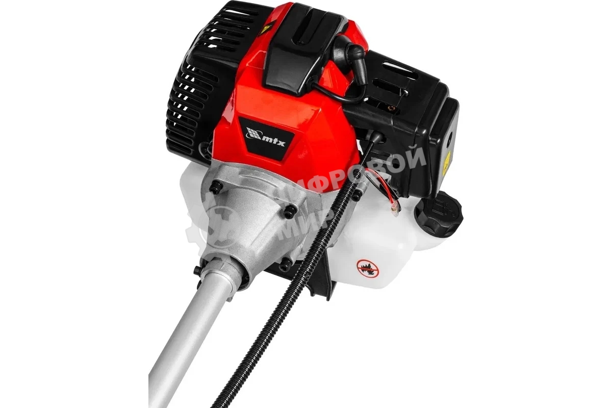 Триммер бензиновый MTX MT-43, 43 см3, неразъемная штанга, состоит из 2 частей