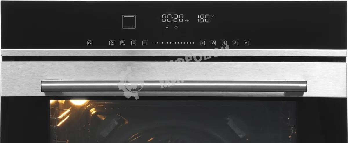 Духовой шкаф электрический Hyundai HEO 6773 IX черный/нержавеющая сталь