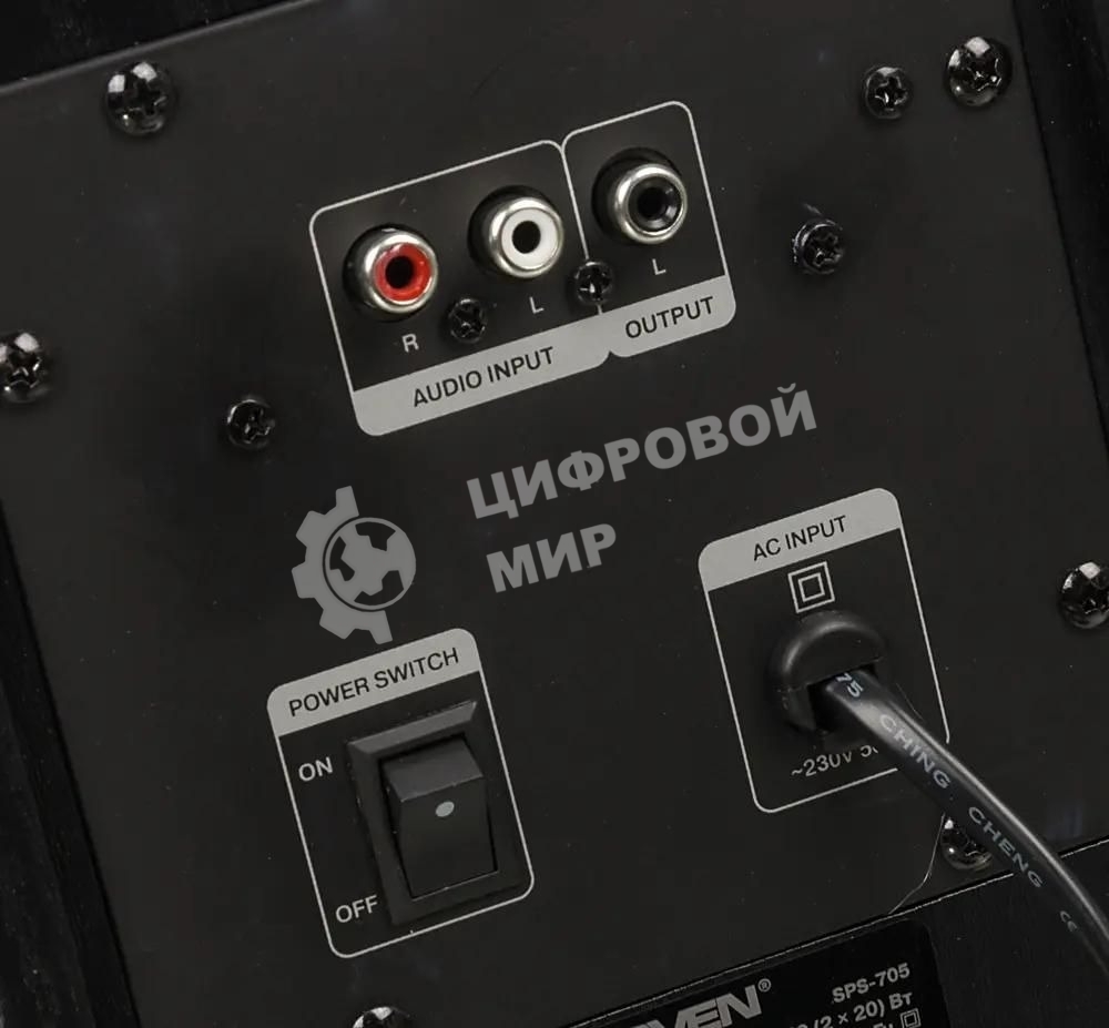 Акустическая система Sven SPS-705 2.0 черный 40Вт
