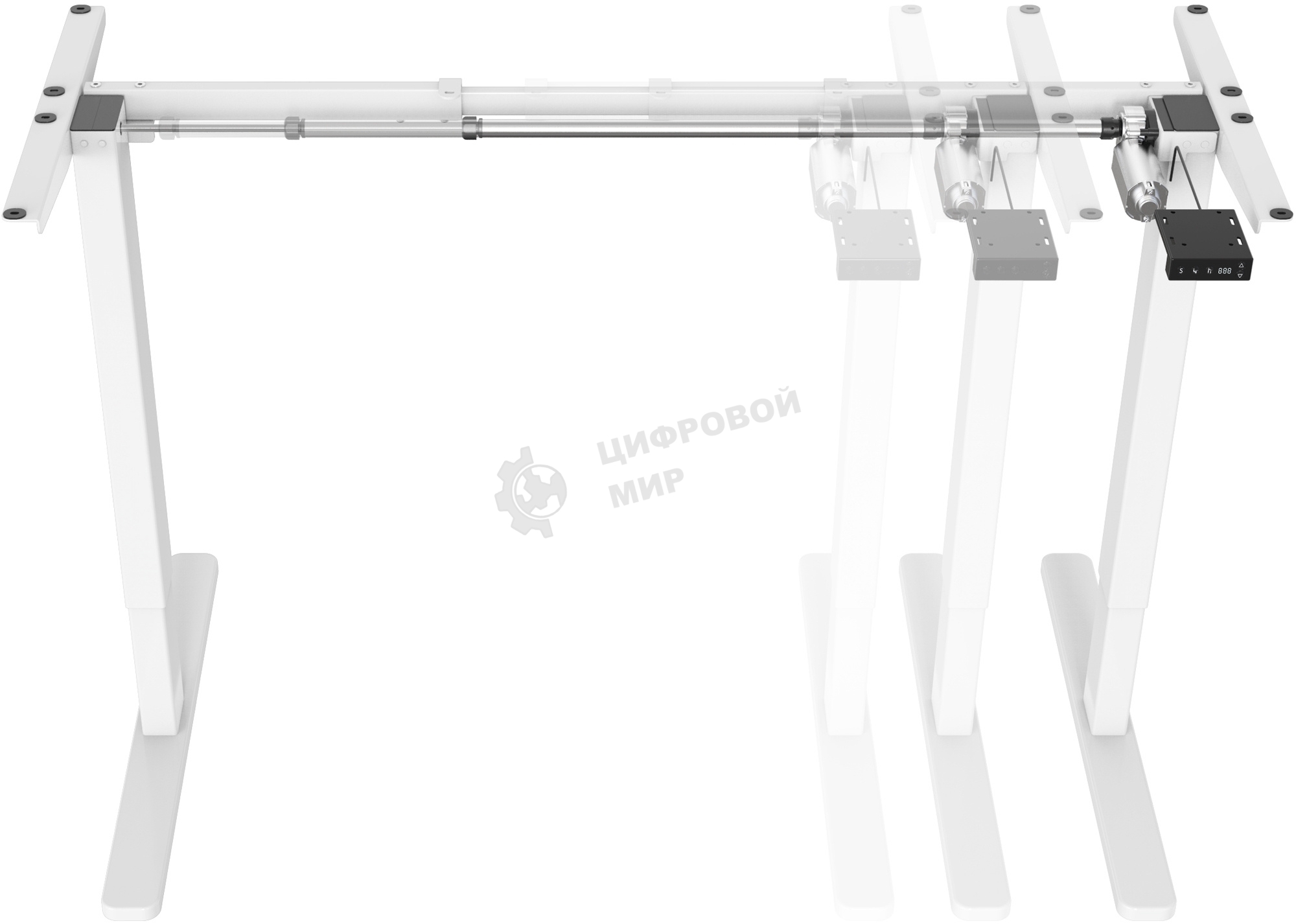 Подстолье Cactus CS-EDF-WT каркас белый