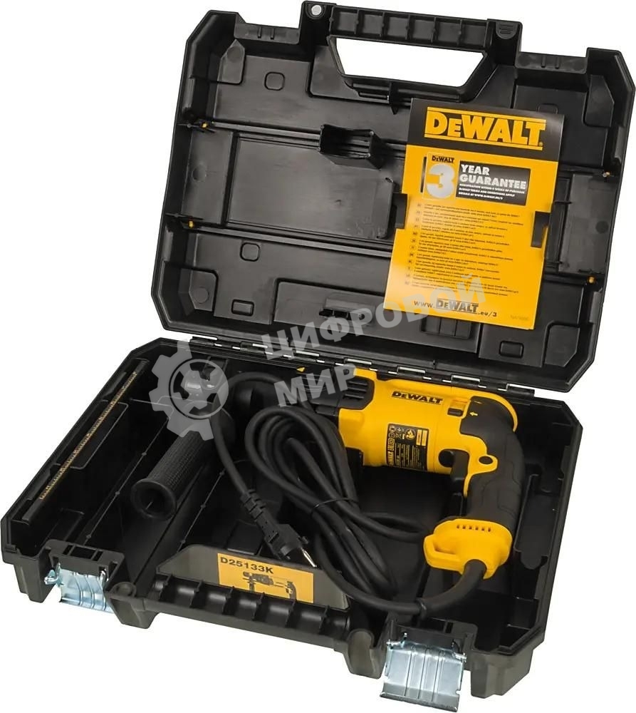 Перфоратор DeWalt D25133K-QS SDS-plus уд.:2.8Дж 800Вт (кейс в комплекте)