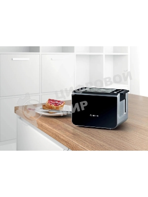 Тостер Bosch TAT8613N 860Вт черный