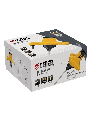 Миксер строительный Denzel EM-1-1200, 1200 Вт, 0-680 об/мин