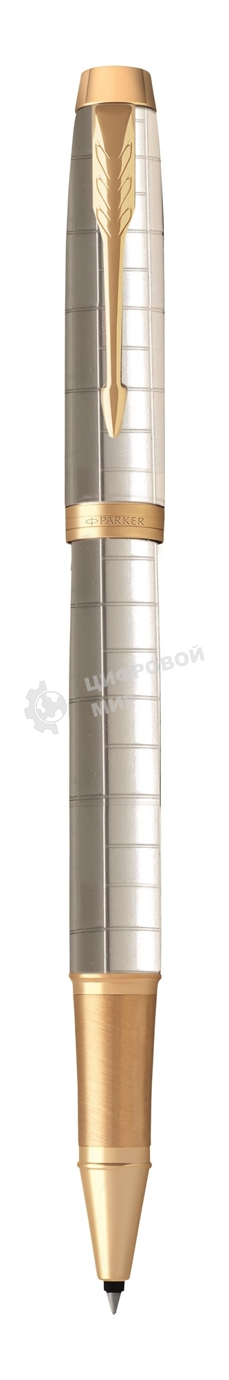 Ручка роллер Parker IM Premium T318 (CW2143646) Pearl GT, F, черные чернила, подарочная коробка